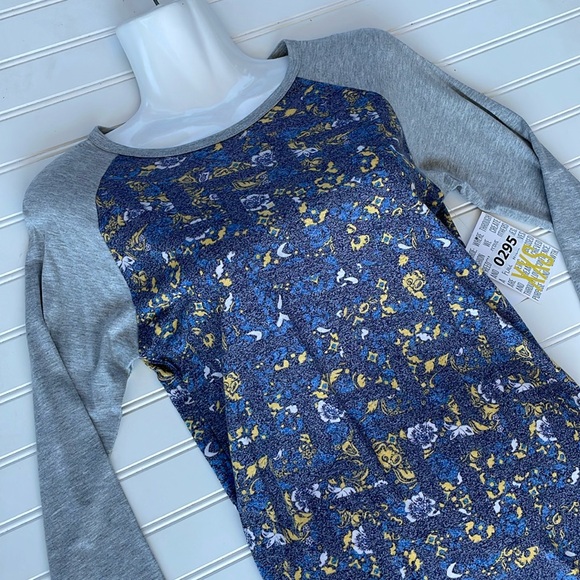 LLR - Muted Floral Printed Randy Top-#0295 - Picture 10 of 12